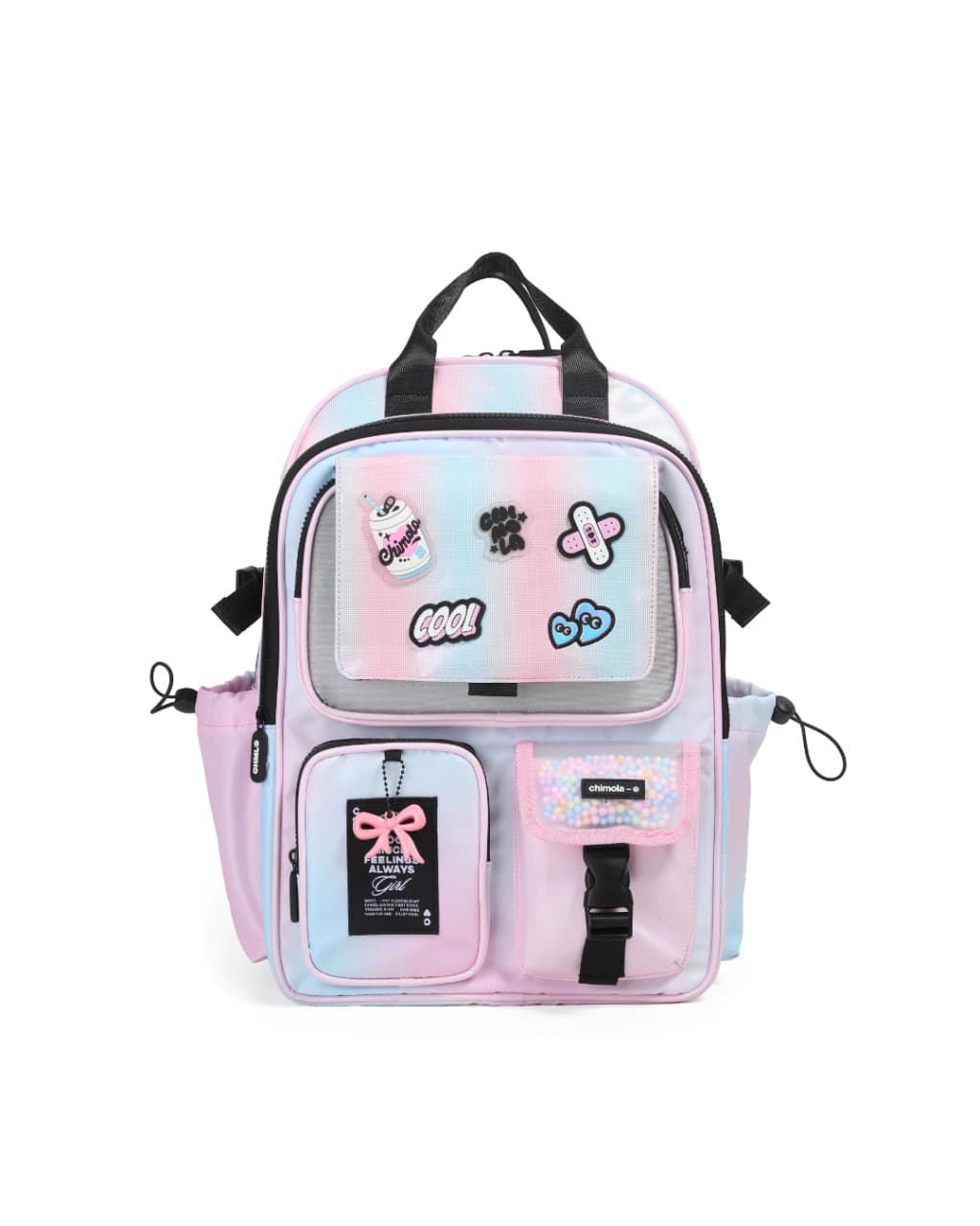 ESC0328 - TR223-MOCHILA GLOWING ESPALDA17" AQUA