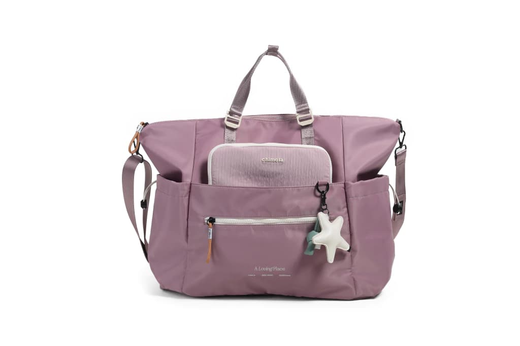 MAR0166 - BP137- BOLSO MATERNAL OLIVIA CHIMOLA PALE PINK