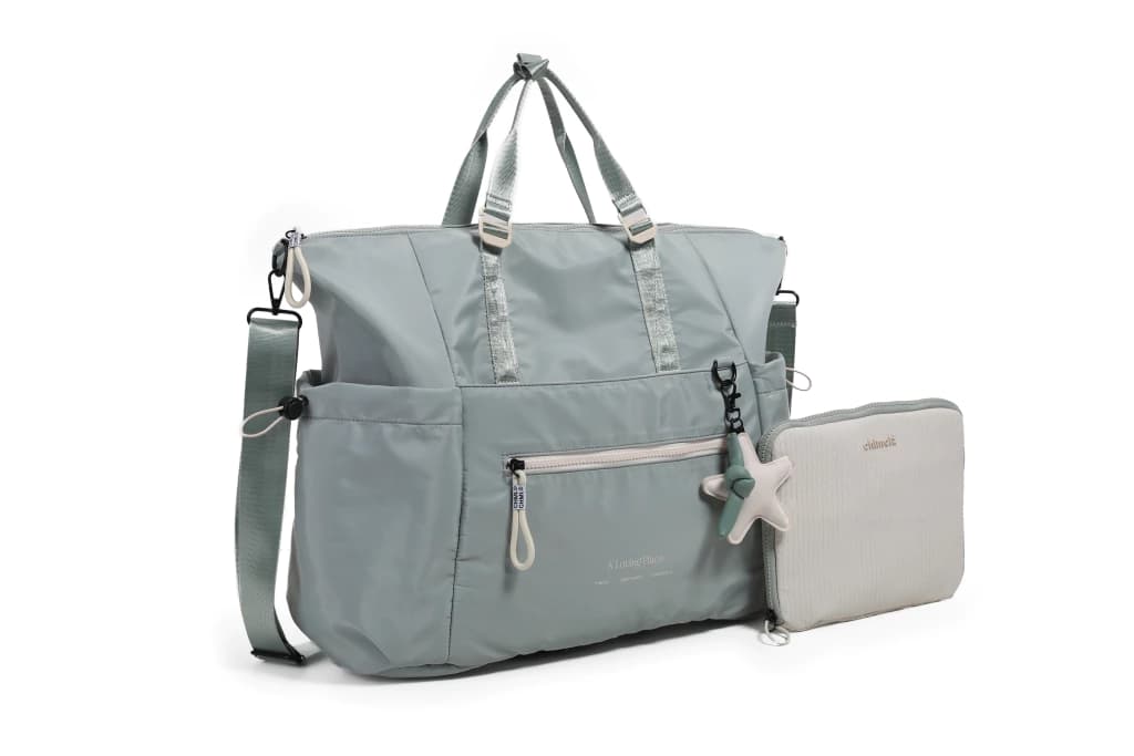 MAR0164 - BP137- BOLSO MATERNAL OLIVIA CHIMOLA MINT